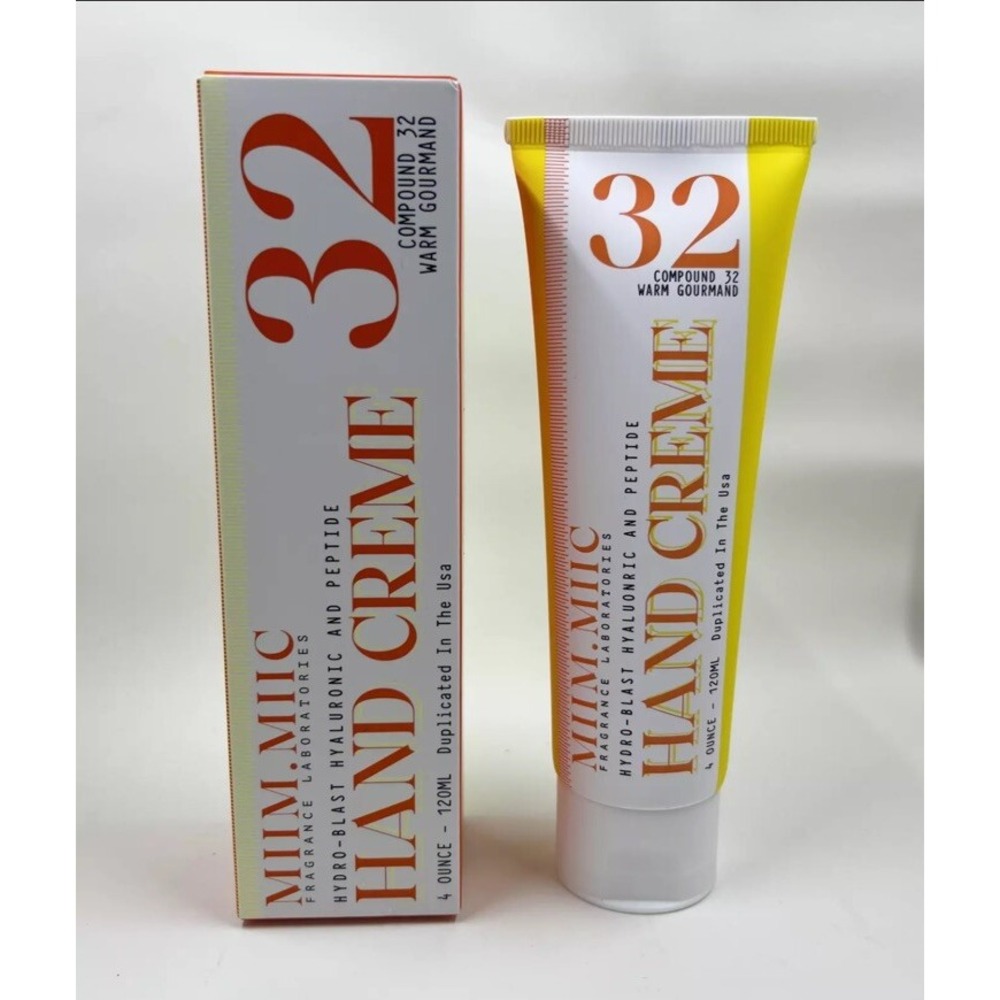 MIIIM.MIIIC 32 Hand Creme Warm Gourmand Hyaluronic‎ Peptide 4 oz